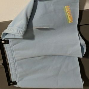 Super soft baby blue cozy shorts